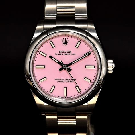 rolex oyster perpetual 31mm pink dial|rolex oyster perpetual date precio.